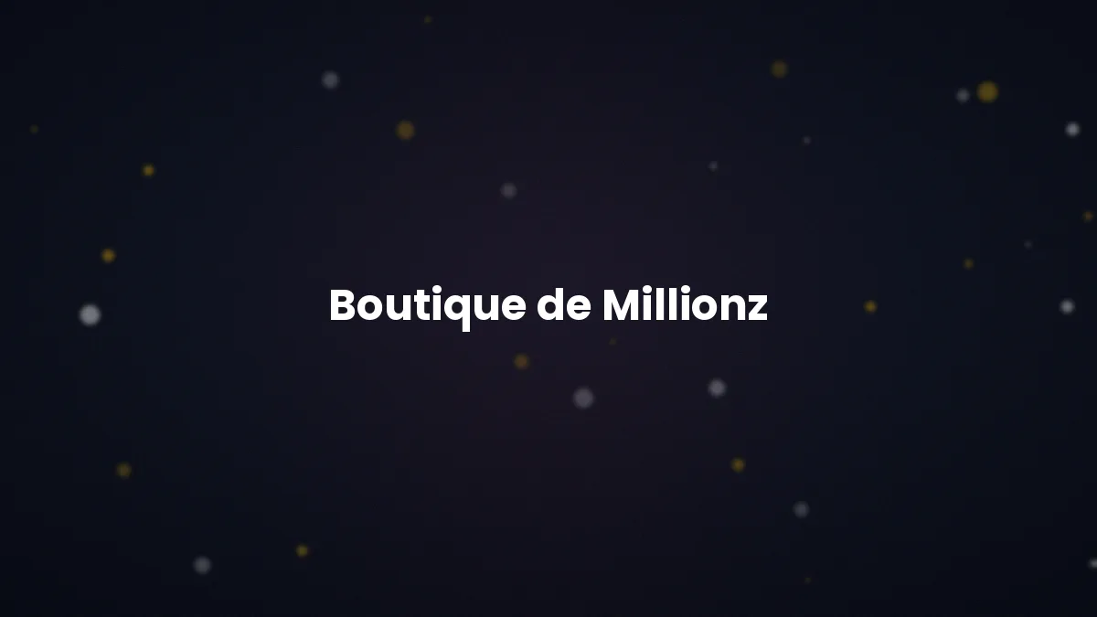 Boutique à points de Millionz Casino